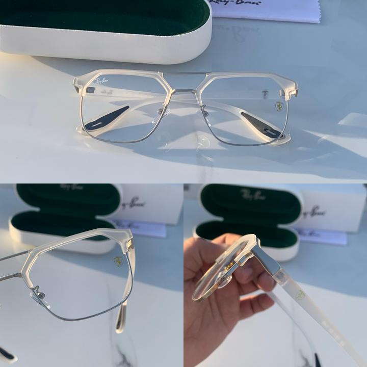 Rayban 04 white plano