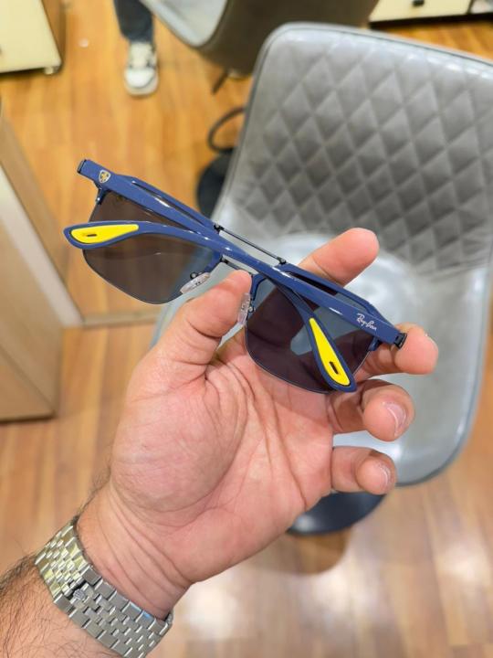 rayban 04 blue yellow