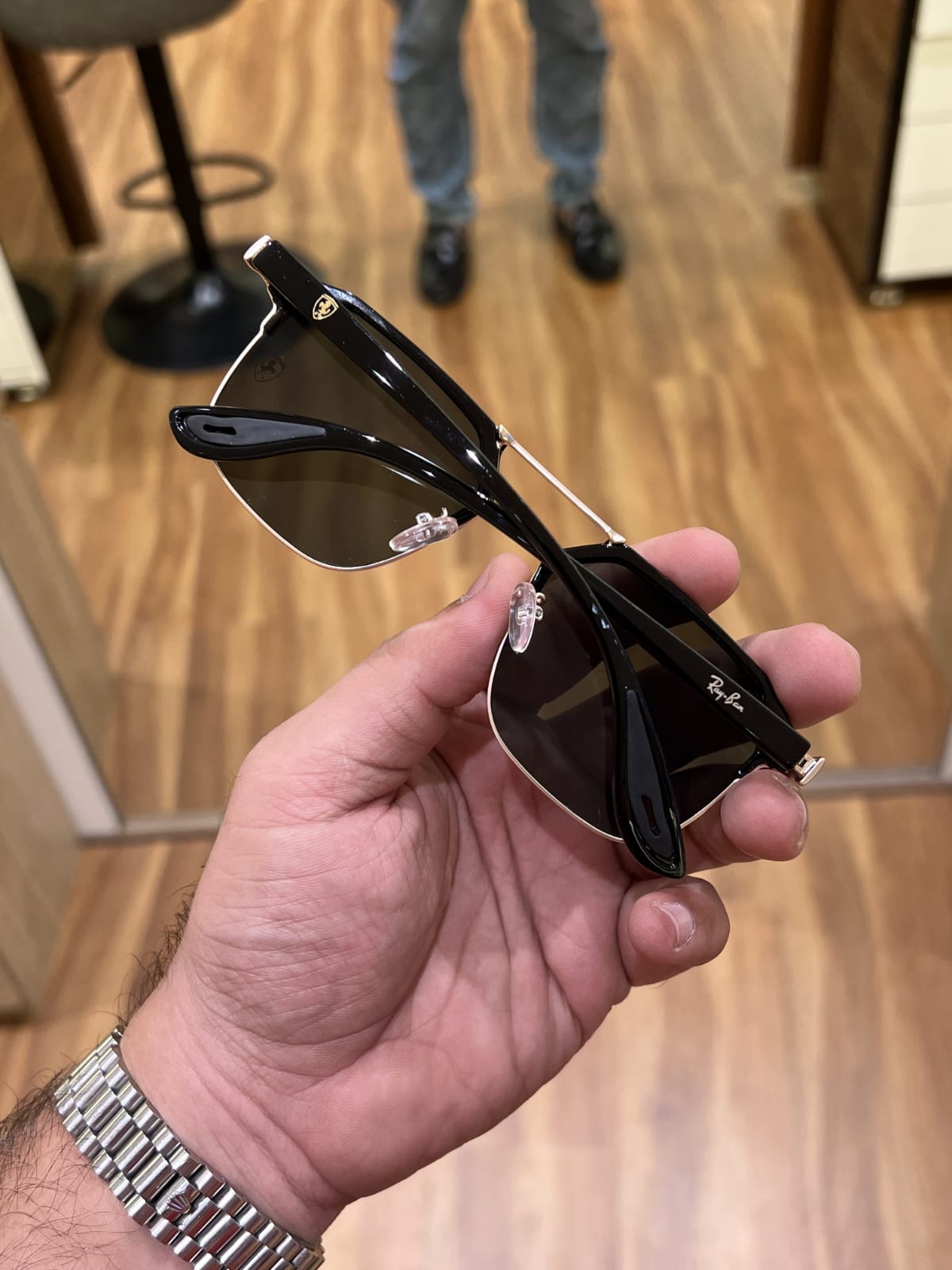 Rayban 04 gold green
