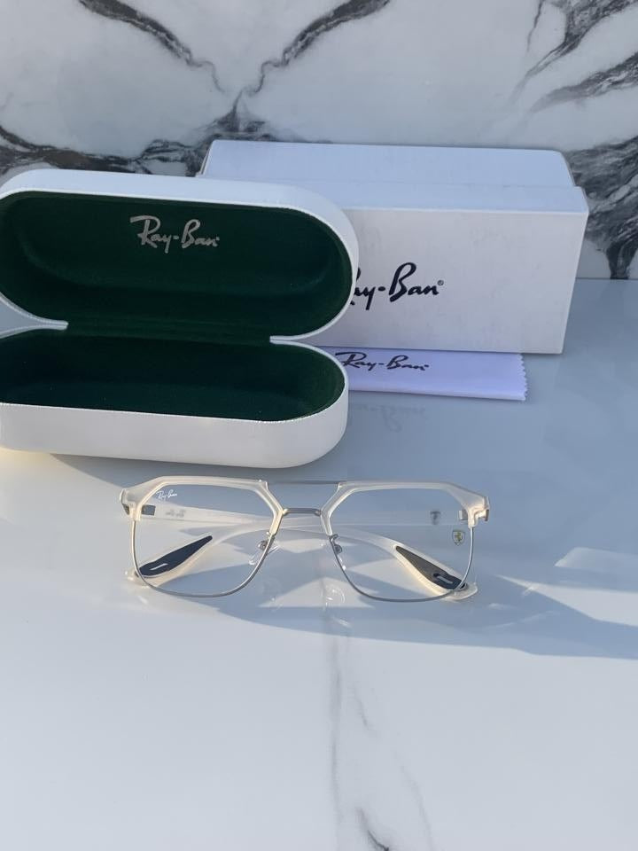 Rayban 04 white plano