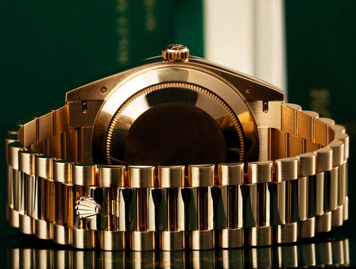 Day-Date 40 Gold Green Ombre Roman Numeral Dial